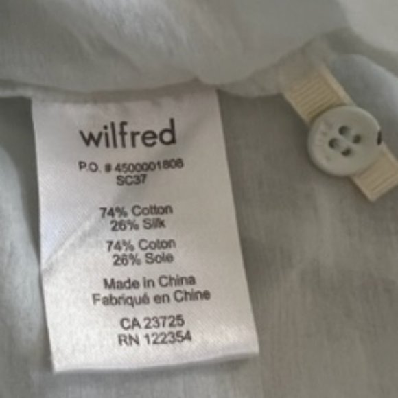 Aritizia Gauzy Pale Blue Cotton Blouse - Picture 7 of 12